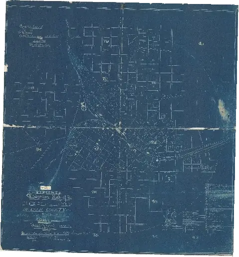1853 Subdivision Map of the City of Atlanta