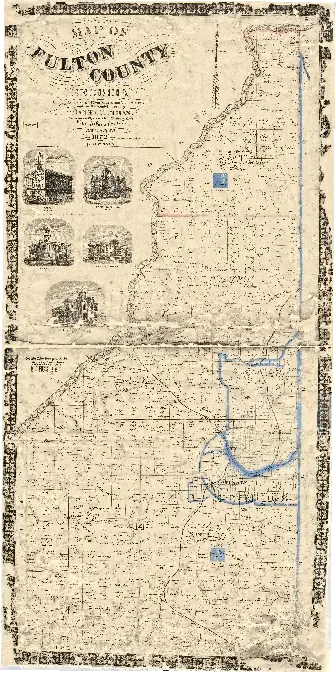 1872 Pittman Map of Fulton County