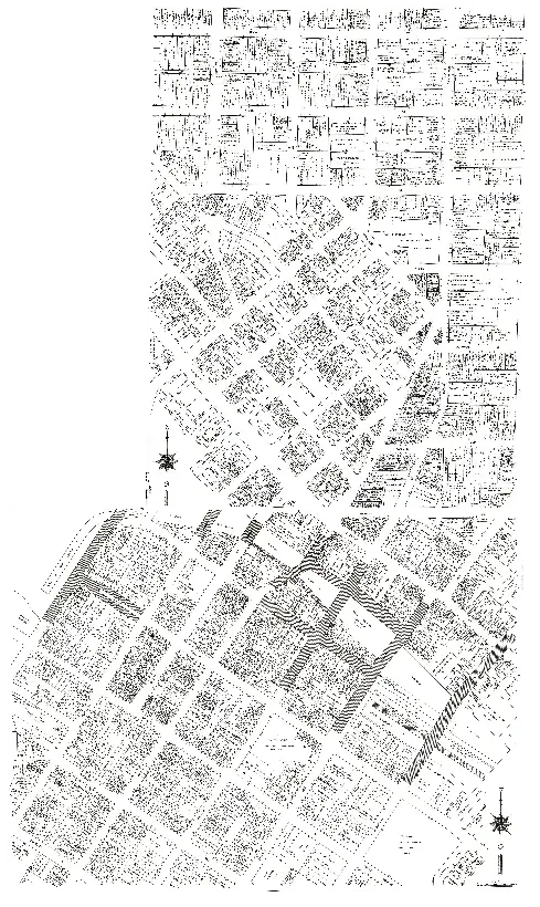 1929 Nirenstein Map of Downtown ATL