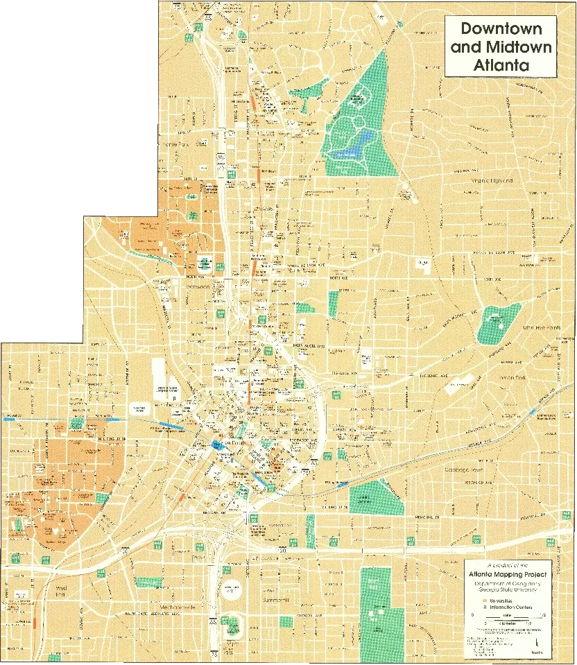 1994 Downtown and Midtown Atlanta